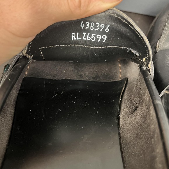 Polo Ralph Lauren Shoes Mens Size 11D Black Leather Penny Loafers Made USA - Picture 9 of 12